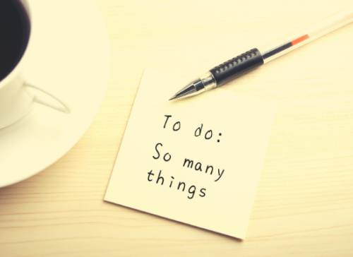 to-do list liste à faire tellement de choses