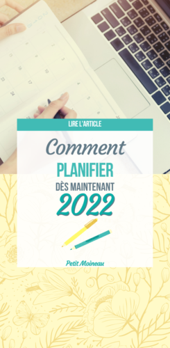 Comment planifier 2022
