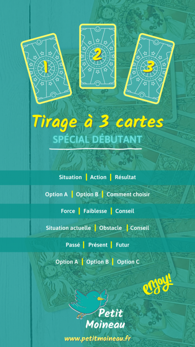 Se tirer les cartes tarot spread layout tirage 3 cartes